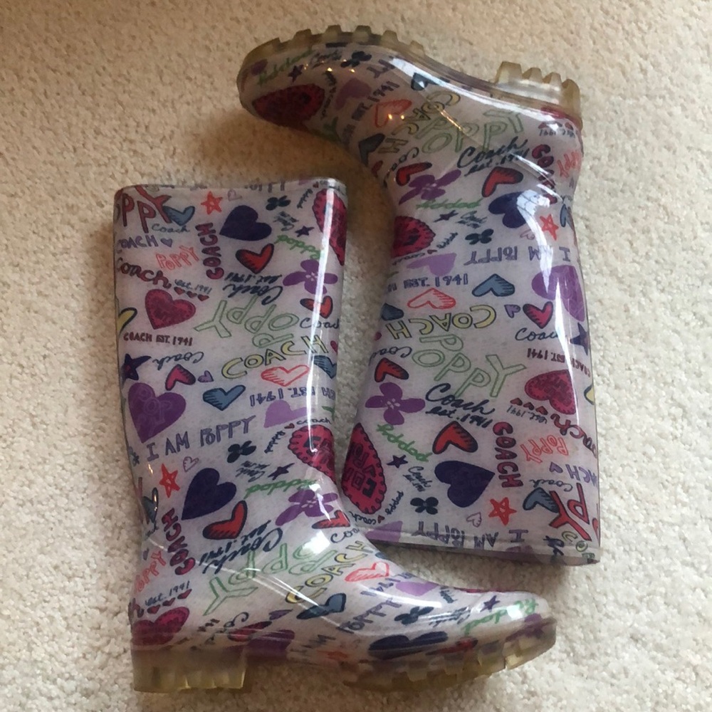 Coach Multicolor Rubber Rainboots